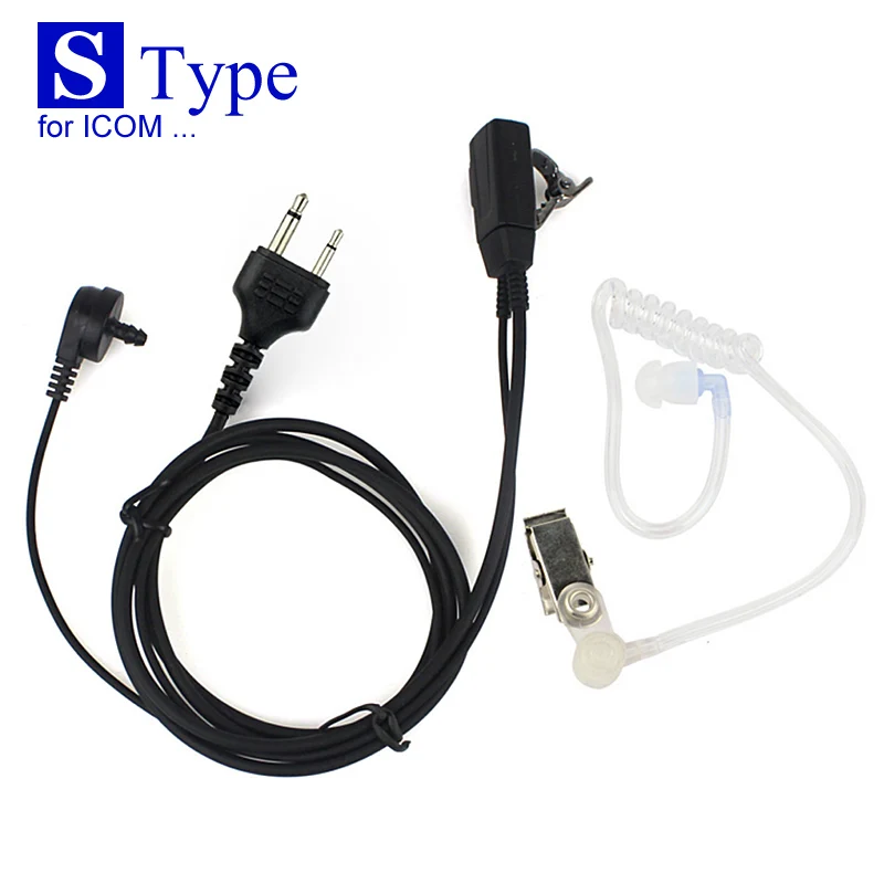 imágenes para Acústico del tubo de aire S tipo 2 Pin PPT auricular auricular de Radio garganta Mic micrófono para Cobra Vertex ICOM IC-V8 IC-V82 Walkie Talkie imágenes para Acústico del tubo de aire S tipo 2 Pin PPT auricular auricular de Radio garganta Mic micrófono para Cobra Vertex ICOM IC-V8 IC-V82 Walkie Talkie