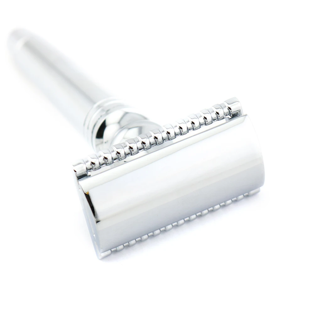 Double Edge Safety Razor Shaving Razor Silver Manual Razor Classic