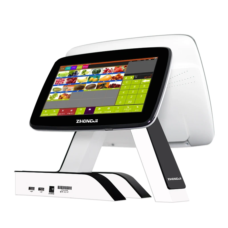 Meetsun ZJ A7DSET01 все в одном POS 15 ''монитор двойной Сенсорный экран Системы кассовый