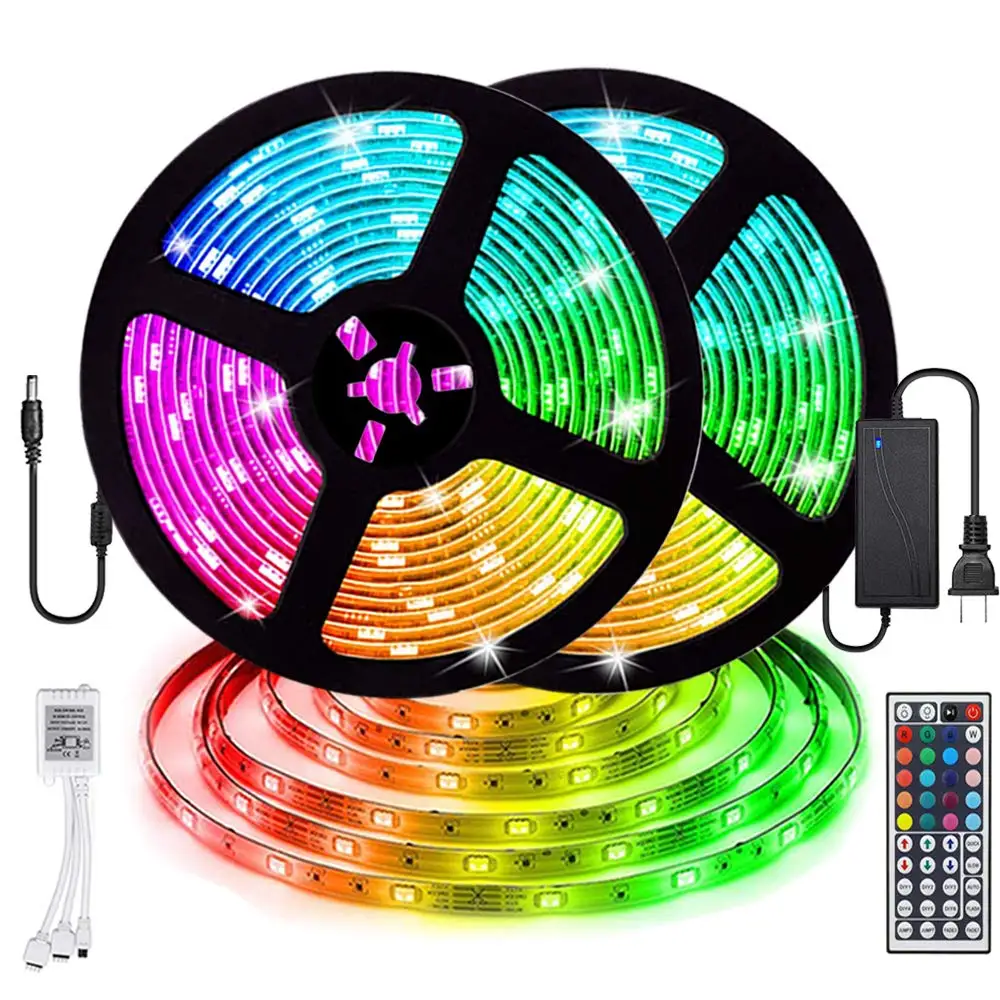 buy Firya 10M LED Strip Lights Waterproof SMD5050 300Leds RGB Color Changing LED Strips 44 Keys IR Remote Controller Indoor Outdoor
