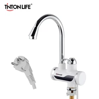 TINTON LIFE электрический водонагреватель на кран с дисплеем температура европейской вилки нагревает воду быстро нагреватель для дачи - изображение