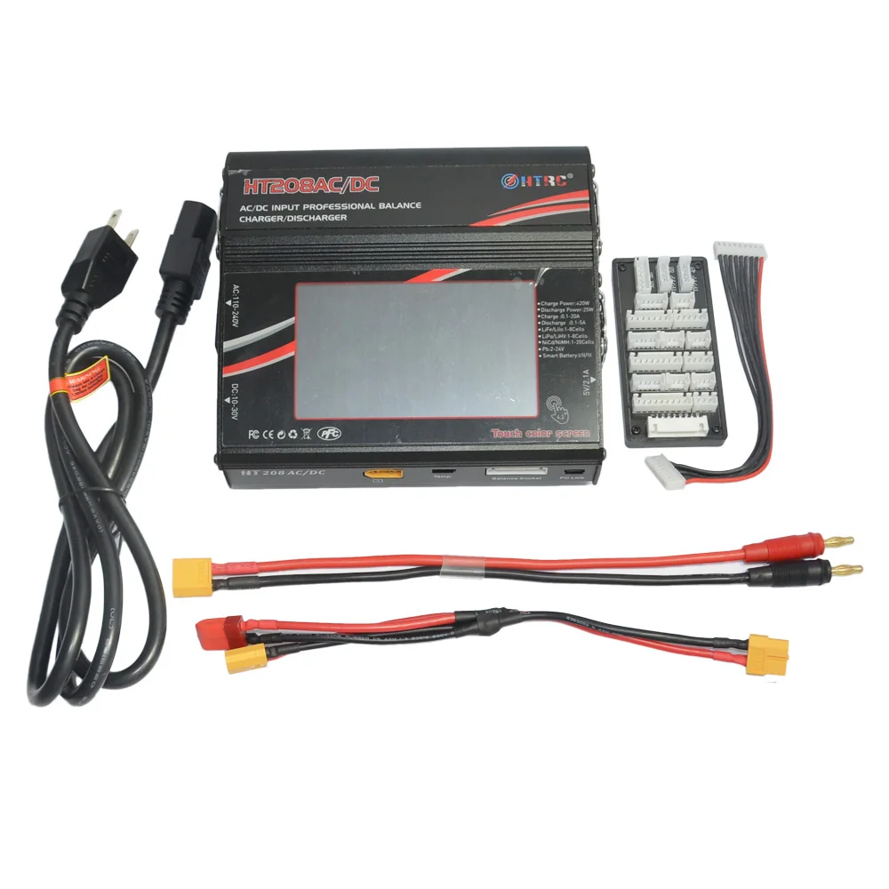 HTRC HT208 AC/DC 420W 20A 4 3 дюймов цветной ЖК дисплей сенсорный экран аккумулятор баланс