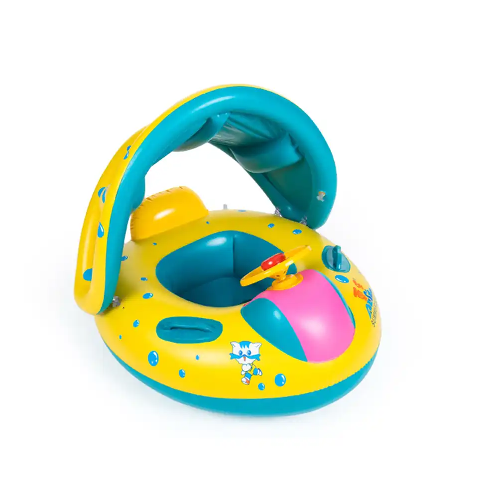 Bouee Gonflable De Piscine Pour Enfants Cercle De Natation Pour Bebes Flotteur Avec Siege Pare Soleil Accessoires De Piscine Aliexpress