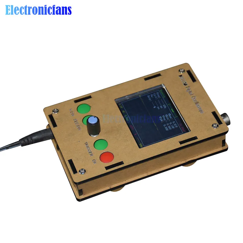 

DSO311 2.4" TFT Mini Digital Oscilloscope 1MSPS LCD STM32 12-Bit DC 9V 200mA With Probe With Case Box Shell Replace DSO138