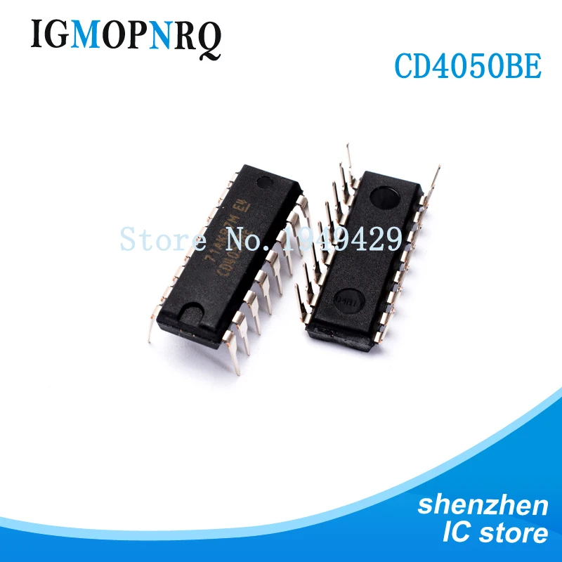 Integrated Circuit 4050 Cmos Hex Noninverting Buffer Dip 16