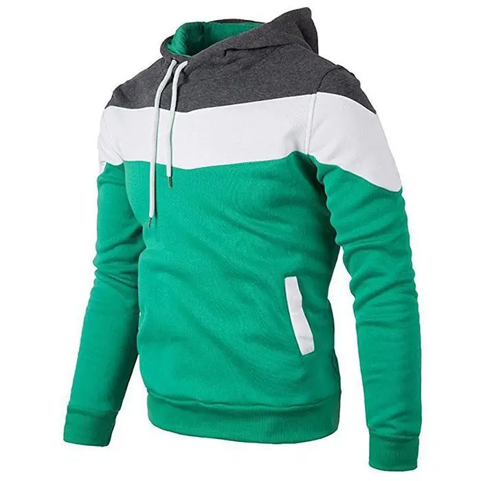 Autumn Casual Men's Skateboarding Hoodies Multicolor Splice Pullovers Sport Hoodie Man Gym Fitness Casual Long Sleeve Coat