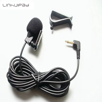 

Linhuipad 2.5mm Mono Microphone Assembly Mic Receiver External Hand-Free Mic for Car SUV Radio Bluetooth GPS DVD lengthen Cable