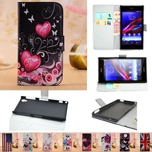 Кожаный чехол для телефона, чехол-кошелек для sony Xperia Z Z1 Z2 Z4 Z3 Z5 Compact Premium X XA XP M2 M4 M5 Aqua E3 E4 E4G C3 C4, флип-книжка