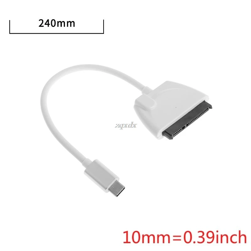 USB-C USB 3,1 Тип C на SATA 22pin кабель тип-c кабель адаптер Внешний HDD 2,5 "-3,5" жесткий диск конвертер для Macbook