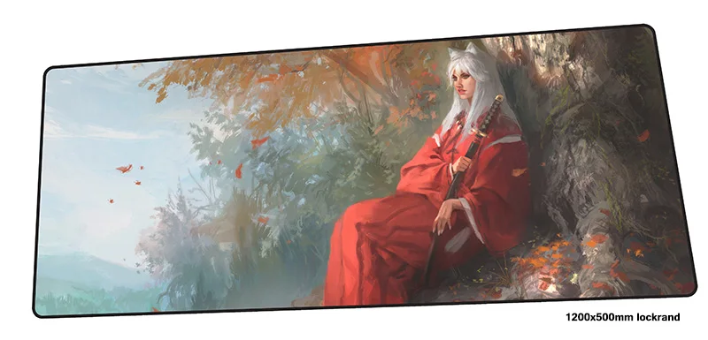 

inuyasha mouse pad gamer Domineering 120x50cm notbook mouse mat gaming mousepad large Beautiful pad mouse PC desk padmouse