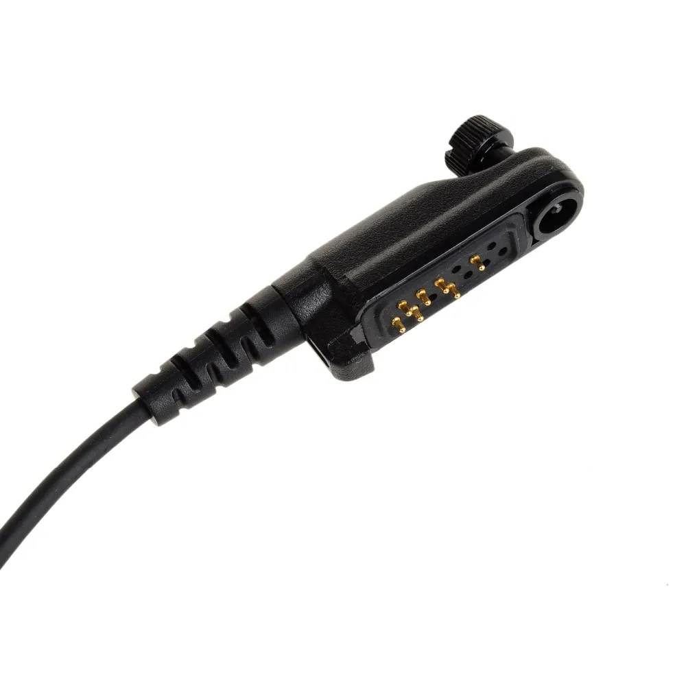 Black Covert Acoustic Tube Earpiece Microphone for Walkie Talkie Hytera HYT PD680PD602PD685 X1e X1p Portable Radio (9)