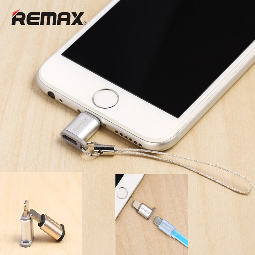 Remax font b Android b font Micro USB to Light 8 Pin Connector Adapter Converter USB