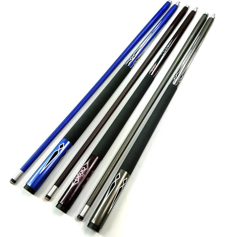 

xmlivet 2019 latest Billiards Pool cue sticks in 13mm tip and copper ferrule 3colors optional Carbon cues 1/2 splited