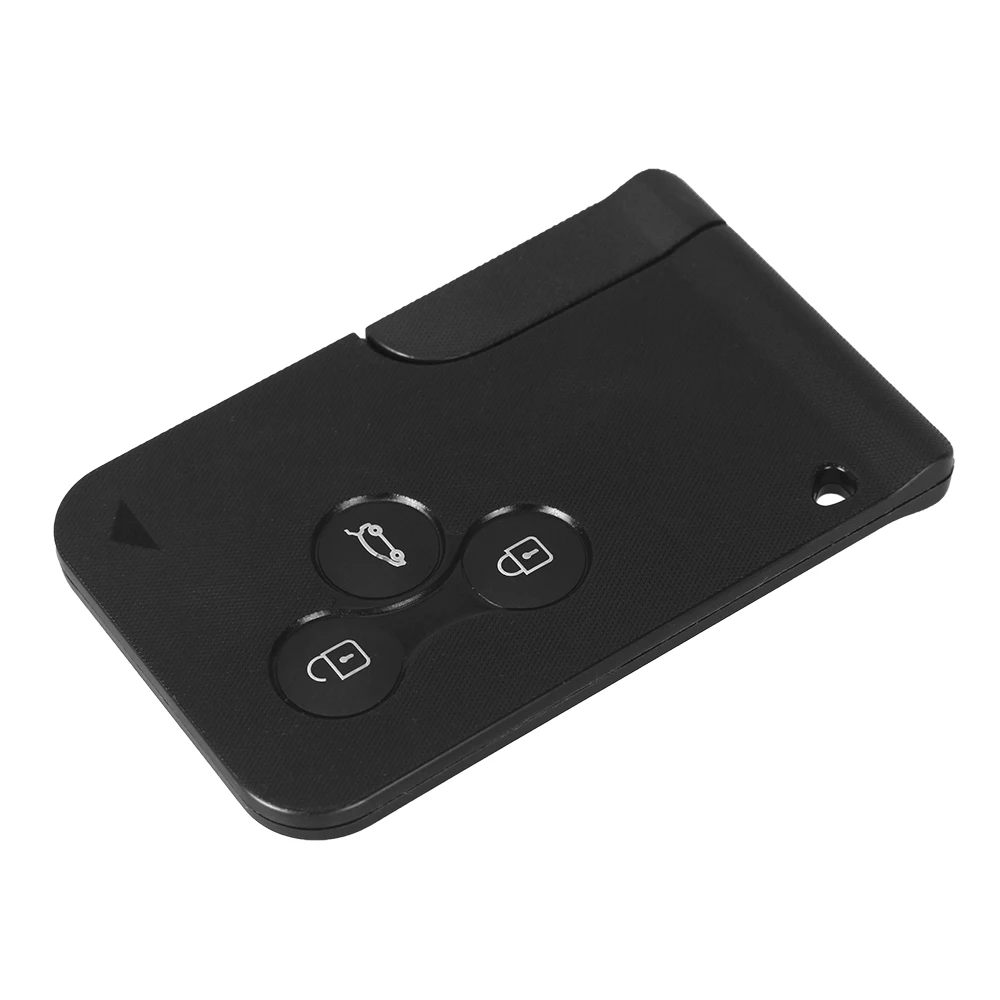 Dandkey 10 шт. 3 Смарт-карта с кнопками для Renault Clio Logan Megane 2 3 Koleos Scenic Card Case автомобильный брелок оболочки с маленьким ключом