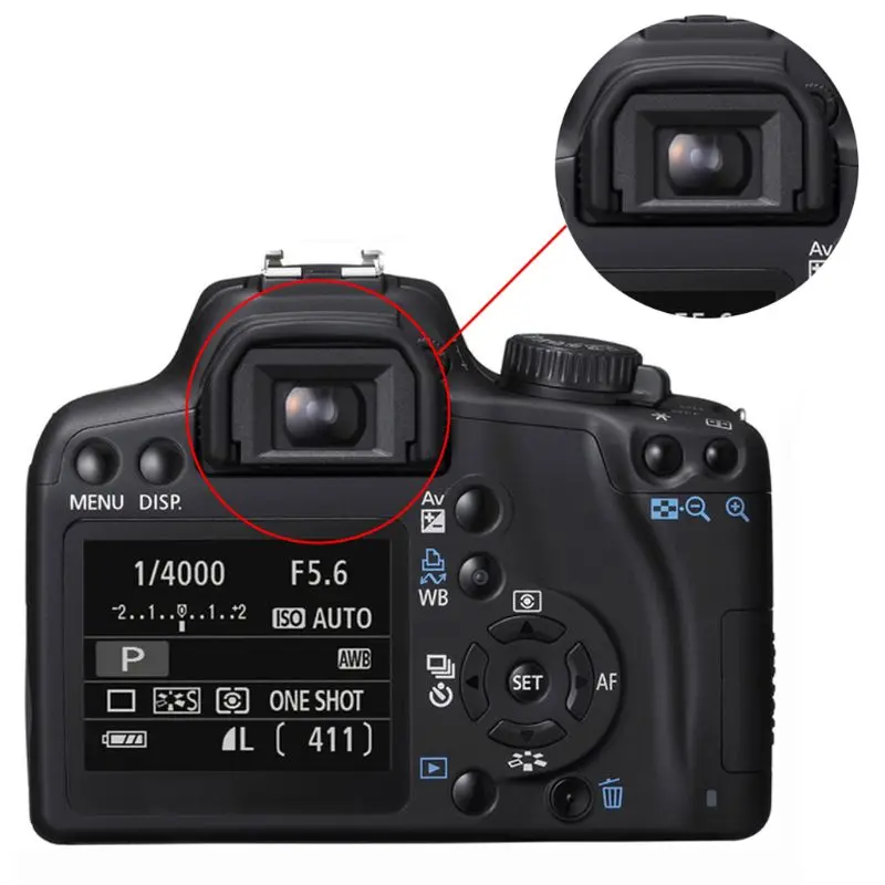 Черный наглазник видоискатель EF для Canon EOS 300D 400D 500D 550D 600D 1000D 1 шт.|Крышки объектива|