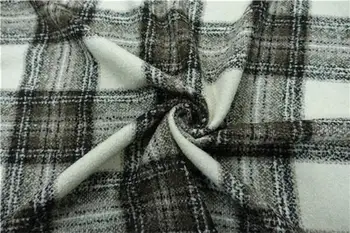 

Free ship combed wool fabric check pattern price for 1 meter 59"