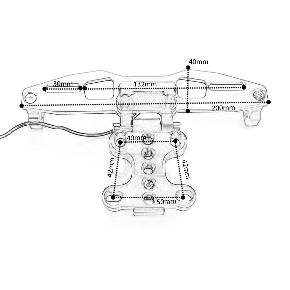Для Kawasaki Z125 Кронштейн номерного знака мотоцикла CNC алюминиевая рамка с LED белым