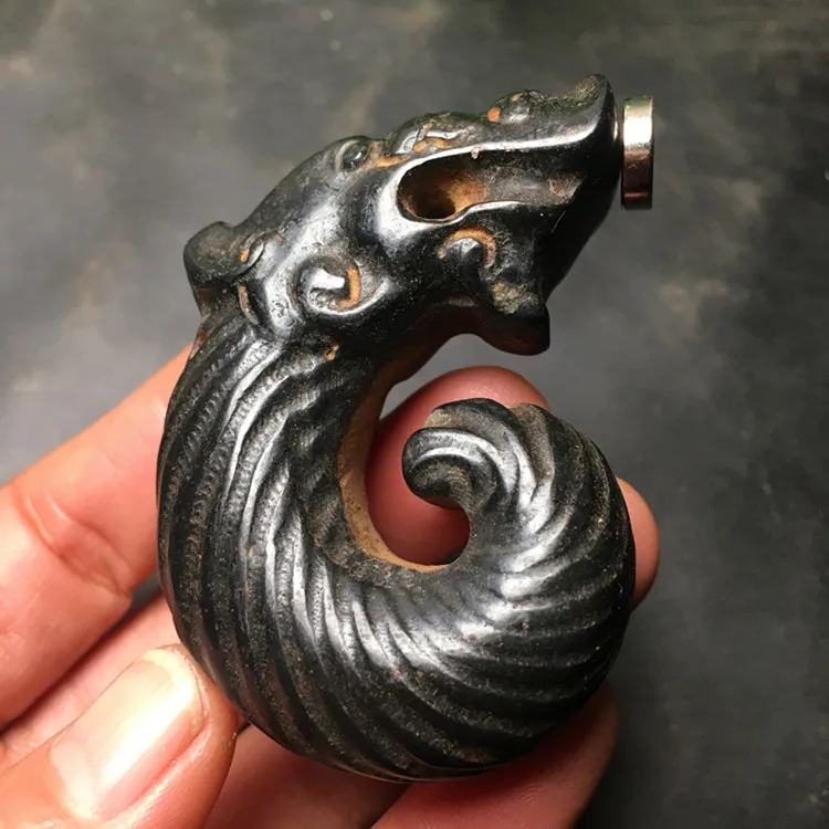 

Jade Ancient Jade Magnetite Hongshan Culture Jade Pig Dragon Meteorite Handles