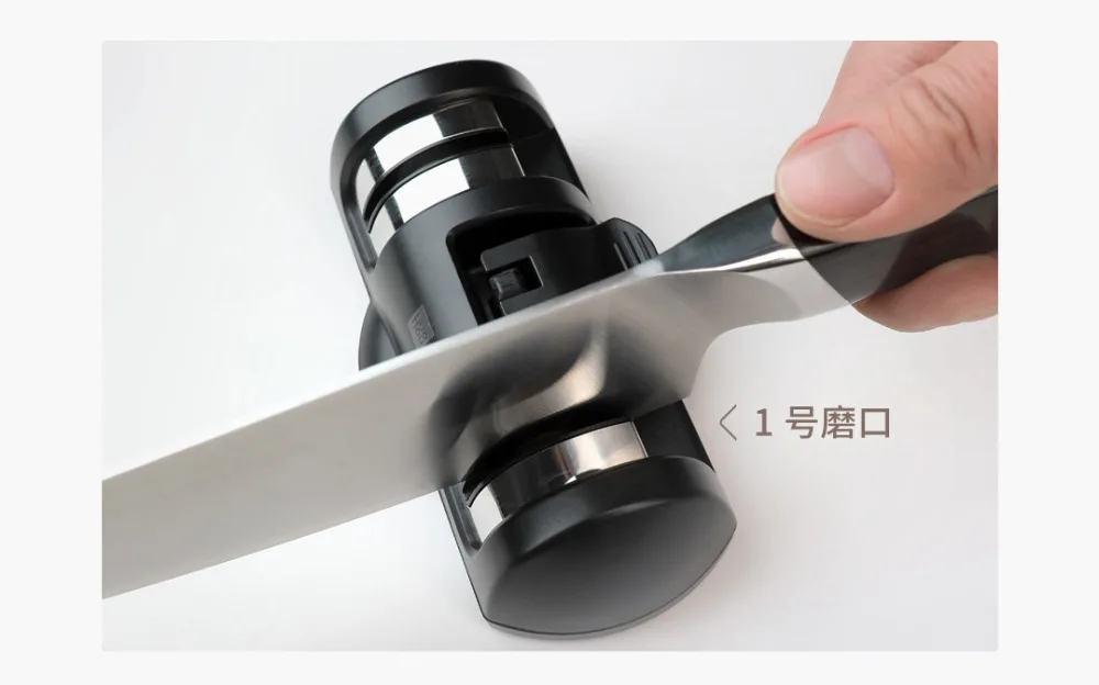 Xiaomi Huohou двойной колесо-точилка Хорошее ножи точилка этапы Кухня Заточка шлифовального станка для шашлыков инструменты