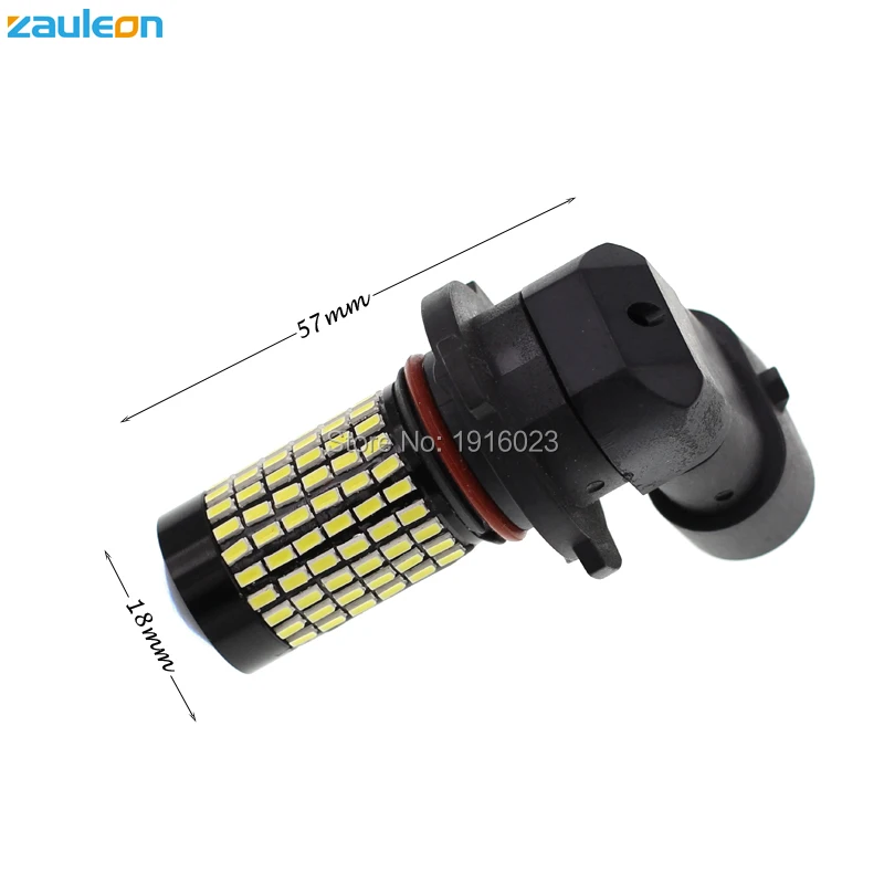 Zauleon 2 шт. 9005 HB3 светодиодный противотуманный фонарь 132SMD 3014 837 люмен белый 6000 K светодиодный вождения DRL Дневной свет DRL заменить лампы авто-Стайлинг