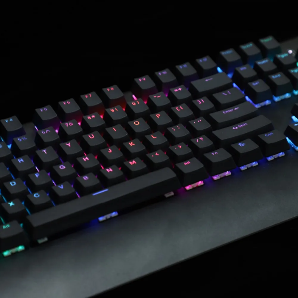 tiro duplo PBT, Top Print, brilhar através, teclado mecânico MX, 104, 108