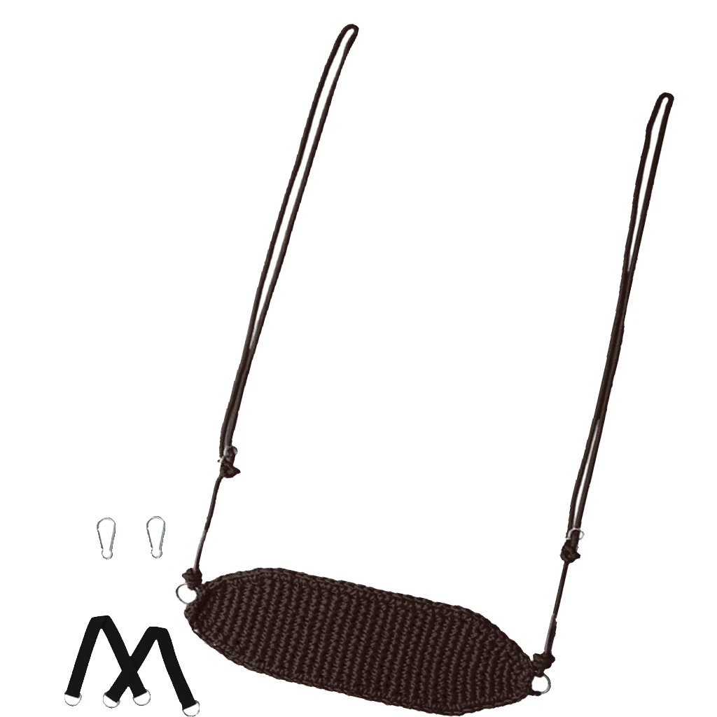 Kids Swing Seats Rope Net Style Swing Play for Indoor, Outdoor, Playground, Home Tree with Snap Hooks & Straps, 440 lbs Capacity