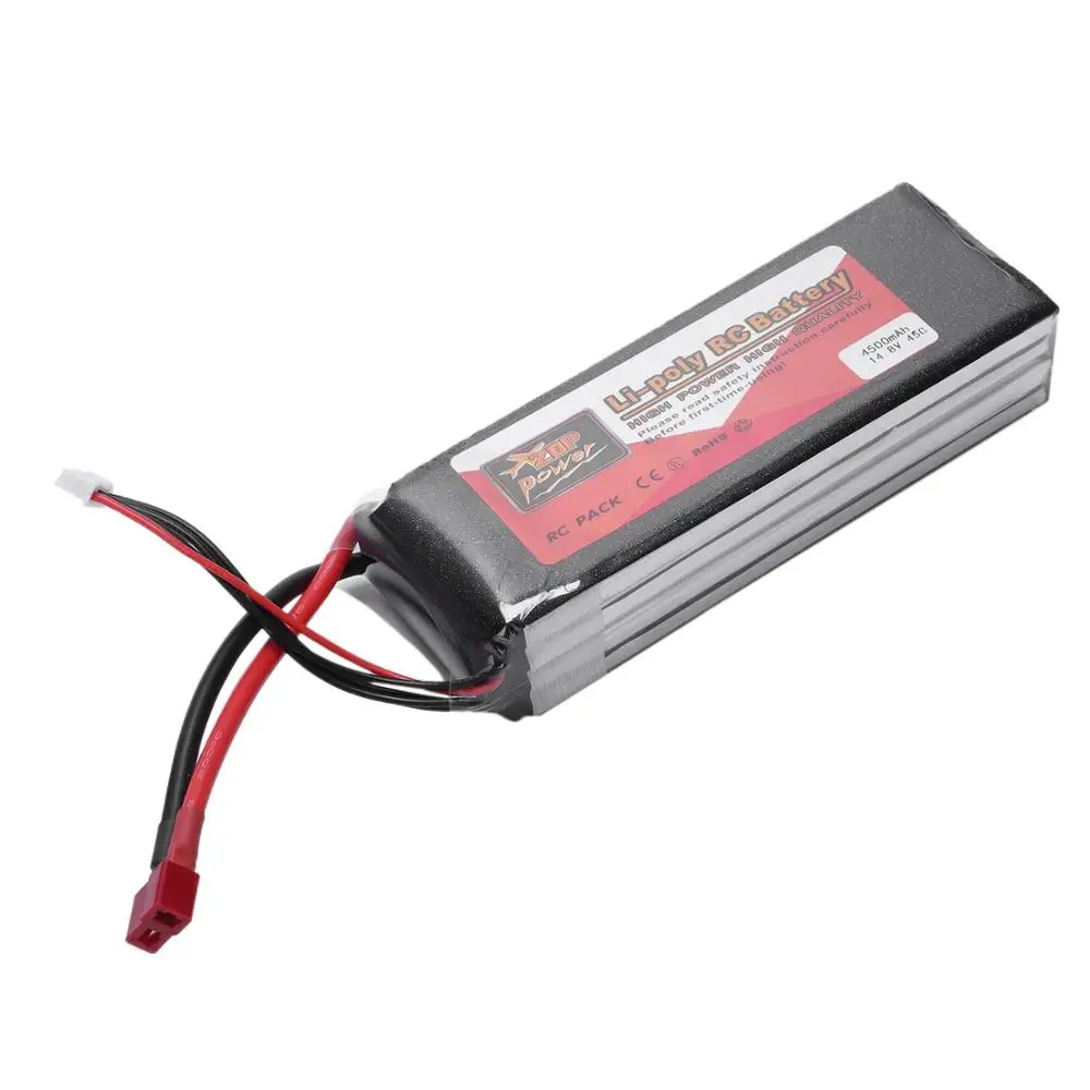 ZOP POWER 14 8 V 4500mah 45C 4S 1P Литий-полимерный аккумулятор T Plug Перезаряжаемый для