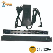 24 порт PoE инжектор с блоком питания 24v120w-пассивное питание через Ethernet Патч-панель для 24 ip-камеры безопасности на 10/100 скорости передачи данных