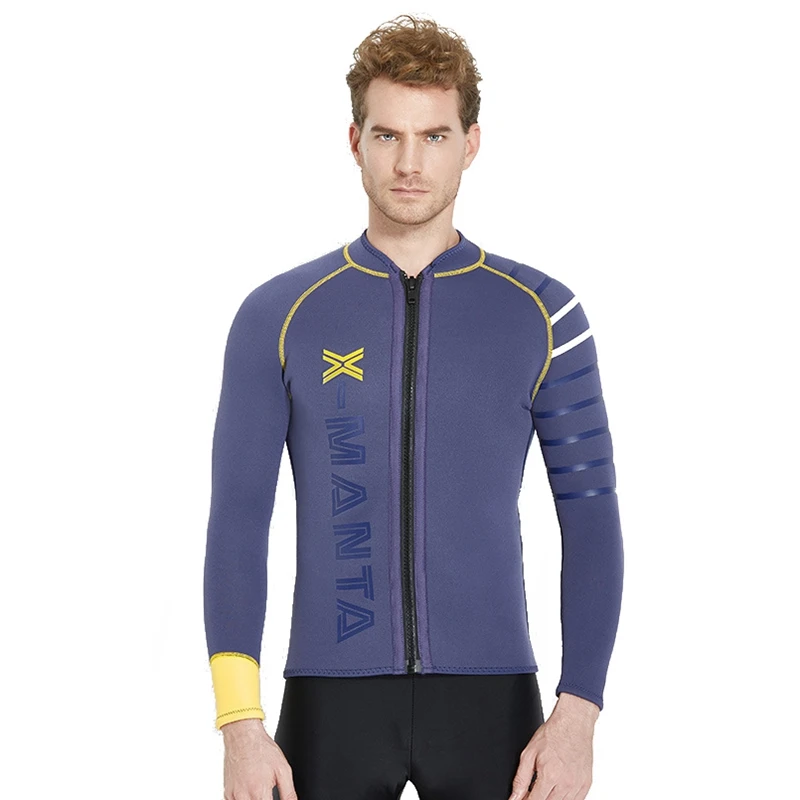 

New Arrivals Neoprene Jacket Diving Jacket 3mm Diving Wetsuit Jackets Long Sleeved Wet Suit Top Diving Suit for Men Swimwear