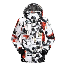 Зимняя мужская куртка Спортивная кофта водостойкий ветроустойчивый сноуборд пальто для Мужской горы вниз супер теплая куртка-30 градусов