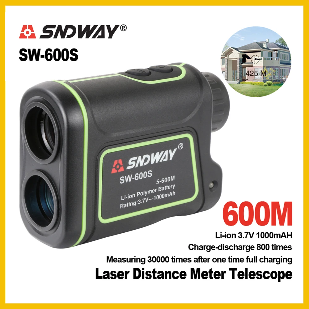 Портативный охотничий лазерный дальномер SNDWAY Factory Outlet 600M 7X25 цифровой