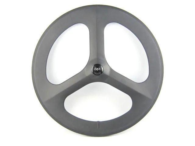 Best price at $284 Cheap New design carbon tri spoke 65mm depth 23mm width clincher 700c 3 spoke bicycle wheel with free shipping