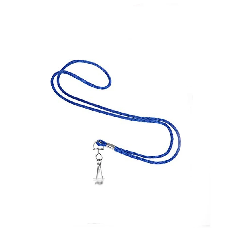 100 шт./упак. горизонтальный шнурок прозрачный пластик для больших Nametags владелец значка с предохранительным шнурком - Цвет: blue3