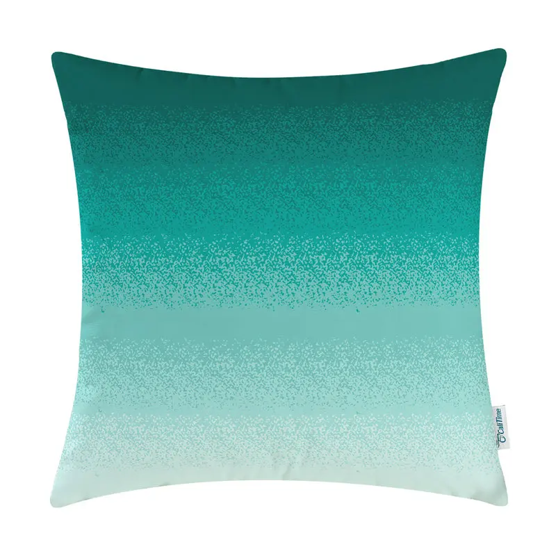Square CaliTime Throw Pillow Covers Modern Gradient Ombre Stripes 18" X