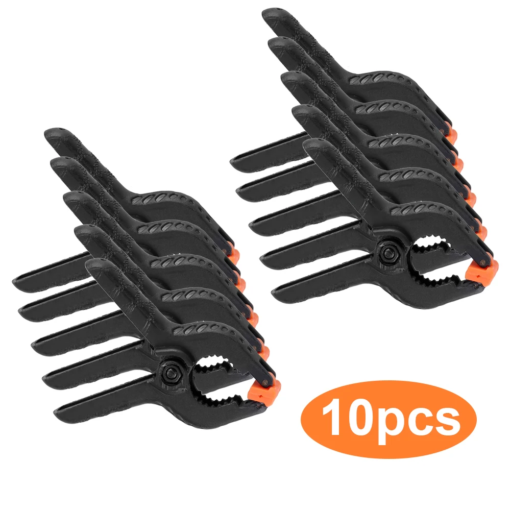 

10pcs 2inch A Type Black Multifunctional Tools Plastic Nylon Toggle Clamps Spring Clamp Clip DIY Woodworking Tool Hout Clamp