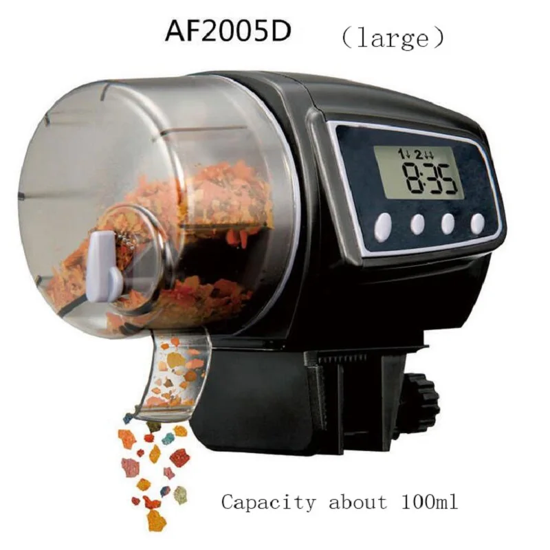 

Freely adjustable feeding time Auto Feeder Most advanced with display screen Pet Feeder Fish Tank