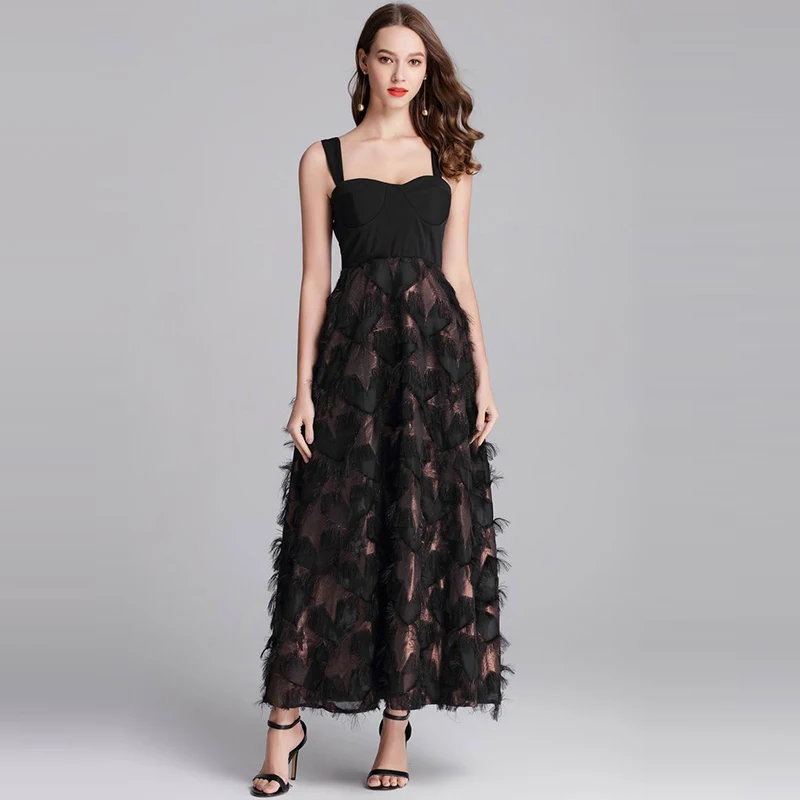 2018 New Summer Style Golden Star Jacquard Party Dress Women Casual