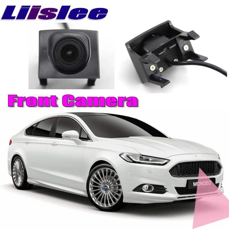 LiisLee фронтальная Автомобильная камера с логотипом спереди гриль для Ford Mondeo Mk V 2014