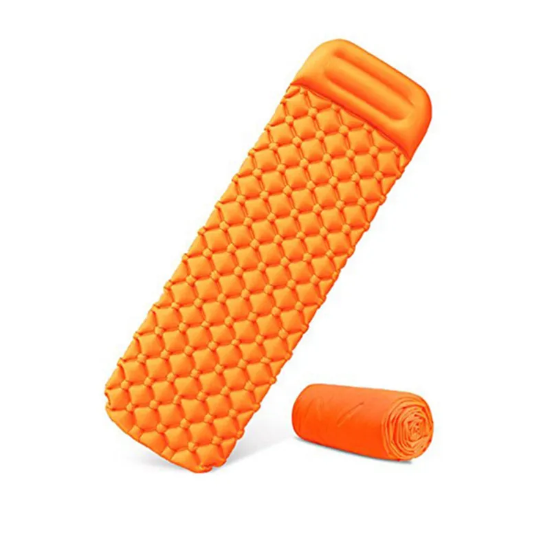 التخييم حصيرة خفيفة TPU نفخ بساط نوم للطي في الهواء الطلق نزهة الشاطئ مرتبة هوائية السفر المشي سادة التخييم سرير هوائي