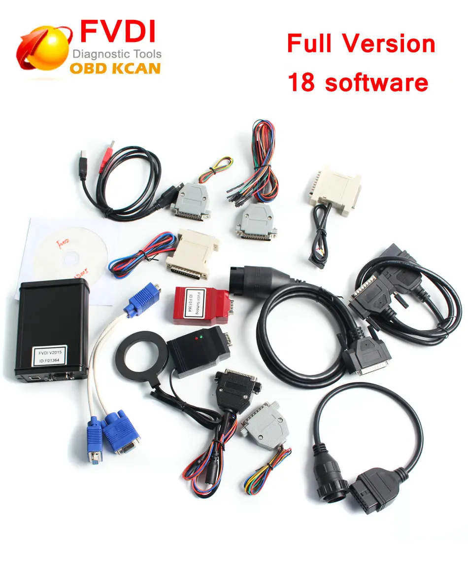 Super Scanner FVDI ABRITES Commander FVDI Full Version with 18 Software Diagnostic Tool for Audi for VW NO Time Limited