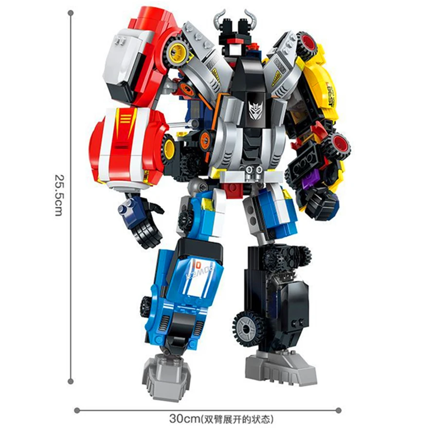 1409 NEW 518PCS 6 In 1 Action Mecha Transformation Robot Building Blocks Compatible with Legoed Supercar Creative DIY Toy Bricks 1409 NEW 518PCS 6 In 1 Action Mecha Transformation Robot Building Blocks Compatible with Legoed Supercar Creative DIY Toy Bricks
