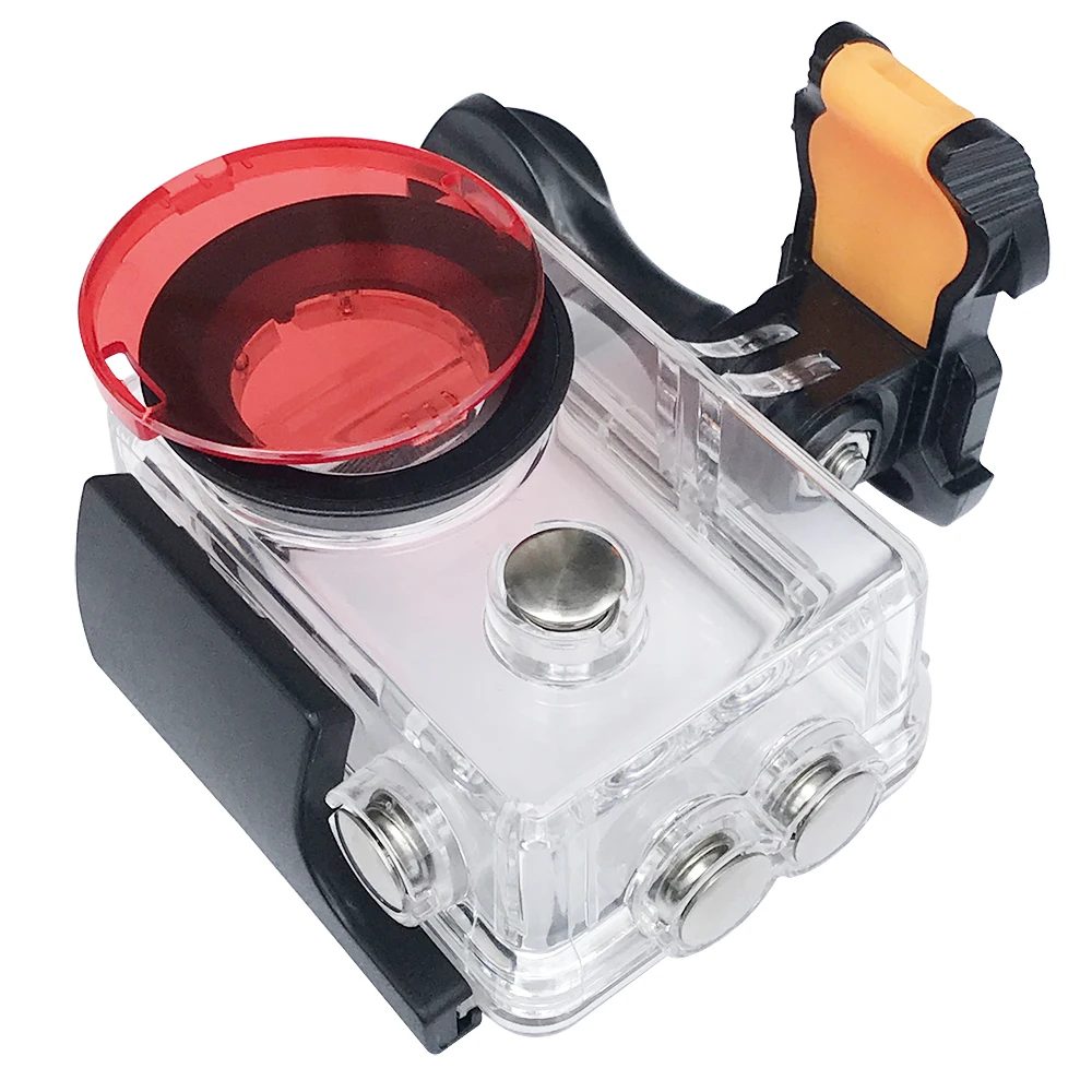 Красный Дайвинг-фильтр для камеры h9 h9r h8r v8s h3r w9s w9, водонепроницаемый чехол, красный фильтр, крышка объектива для камеры H9, аксессуары
