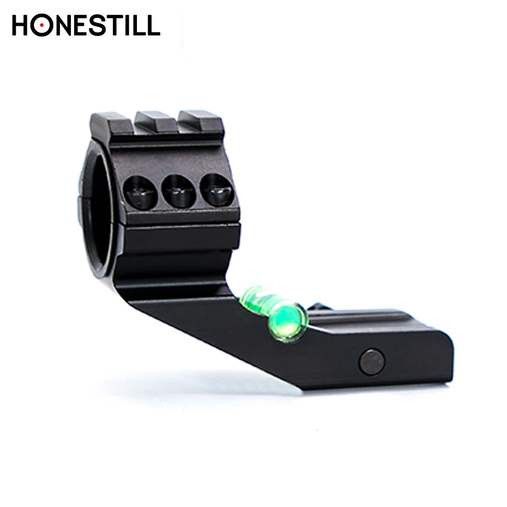 

HONESTILL 25.4mm/30mm Cantilever Scope Sight Mount with Bubble Level Single Ring Weaver Picatinny Rail