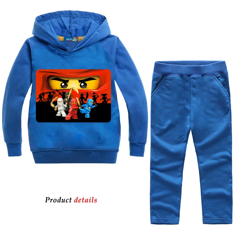 

DLF Spring Autumn Children Clothing Sets Ninjagoes Kids Clothes Baby Boys Hoodies Pants 2 Pcs Set Tracksuit Legoes Outwear Coat
