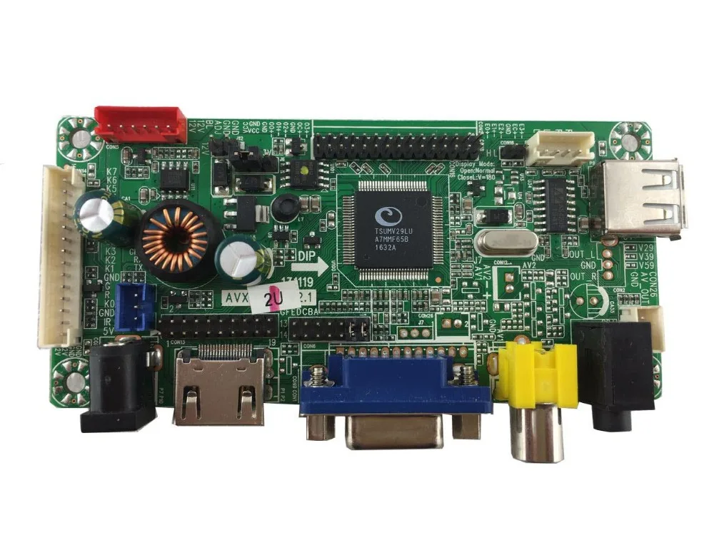 HDMI VGA AV Audio LCD controller board have pre load 23 types of firmware with different
