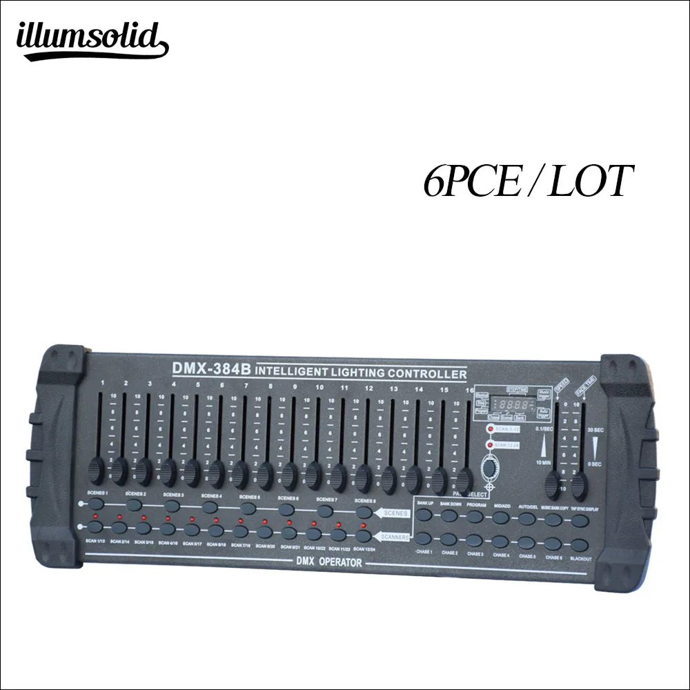 

DMX 384 controller moving head light controller For LED Par Moving Head Stage Light 6pieces/lot