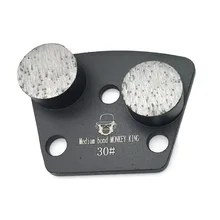 Trapezoid Metal Diamond Concrete Grinding Pad Scraper  for strong magnetic plate of  floor grinder in grit 16 20 25 