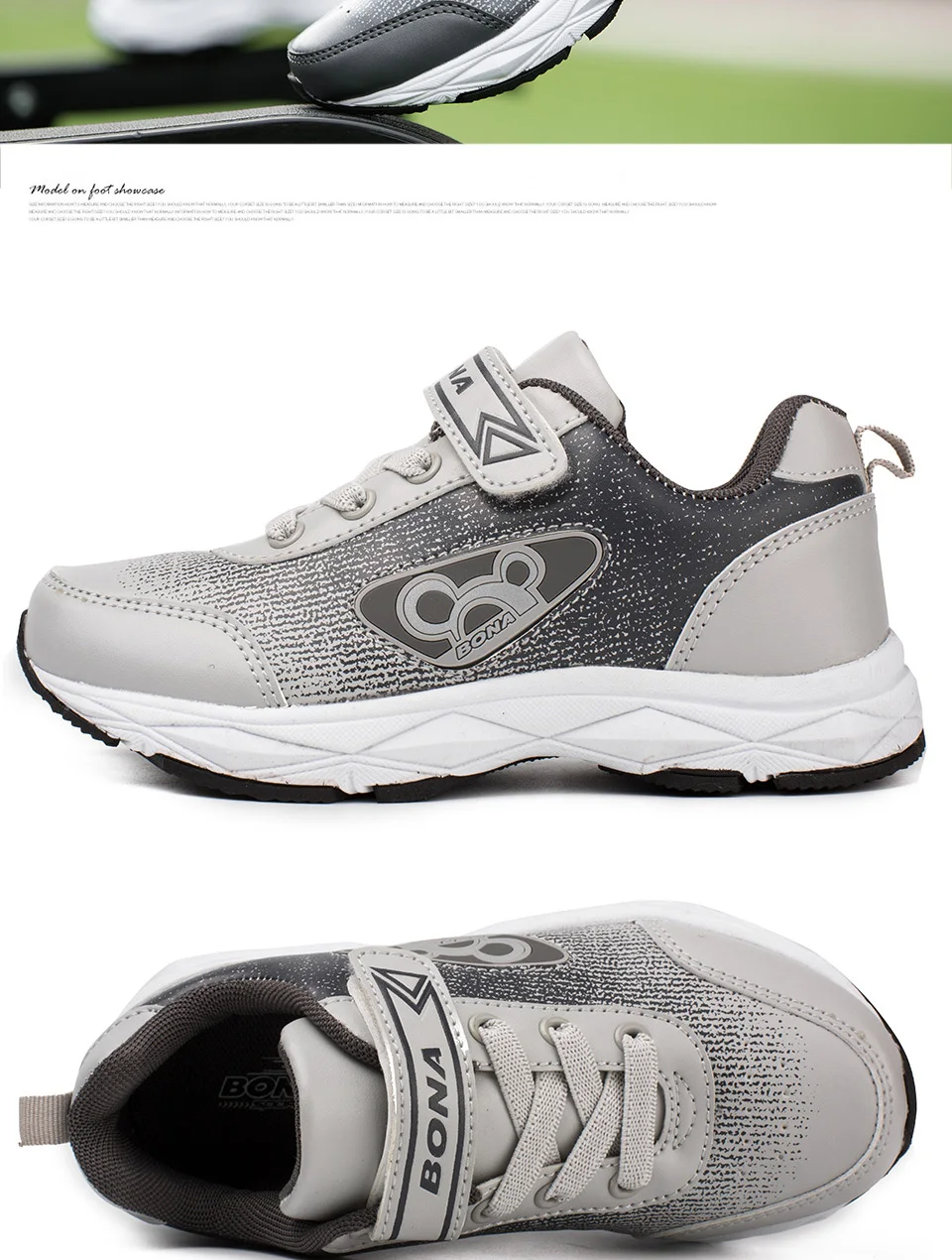 Sapatos ao ar Bona Novo Estilo Popular Crianças Meninos Mocassins Sapatos Casuais Sintético Meninas Shoes Hook & Loop Tênis da Moda Livre 17 children casual shoes