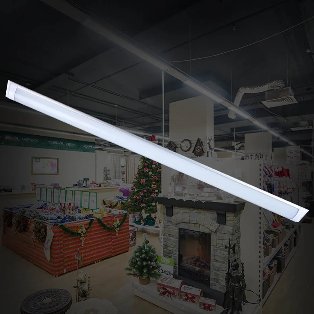 1PC LED Slim Ceiling Batten Tubes Light Fluorescent 30CM 60CM 90CM120CM LED Tubes Light Home warhouse hotel DIY store lighting