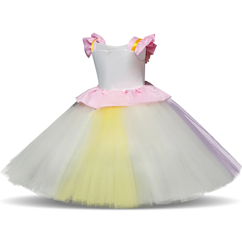 Unicorm/платье с цветочным узором для девочек; нарядные Бальные платья; Детские платья для девочек; вечерние платья принцессы; Одежда для девочек; От 1 до 5 лет платье для дня рождения